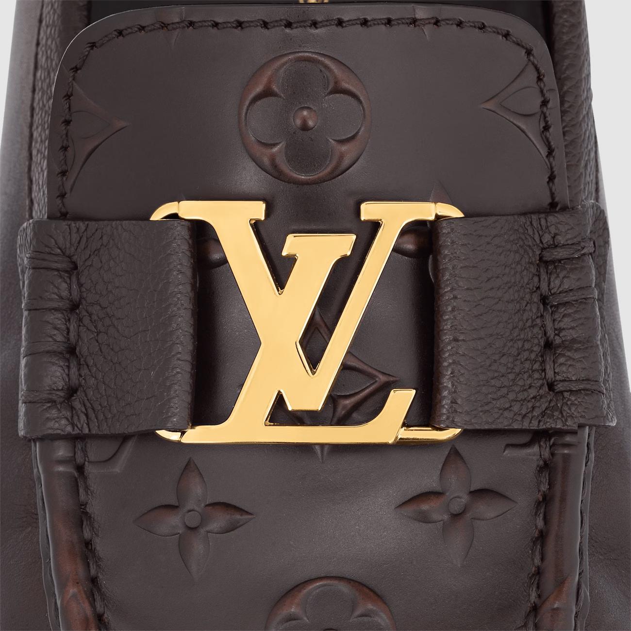 Giày Louis Vuitton Monte Carlo Moccasin Nam Nâu